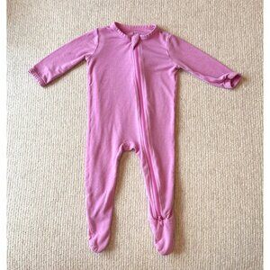Kyte Baby Bright Pastel Pink Zippy Pajamas Size 0-3 Month Footies Bamboo